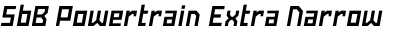 SbB Powertrain Extra Narrow Bold Italic